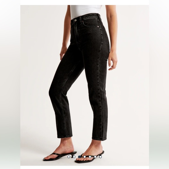 Abercrombie Ankle Straight ultra high rise jeans sz 27/L - Picture 4 of 11